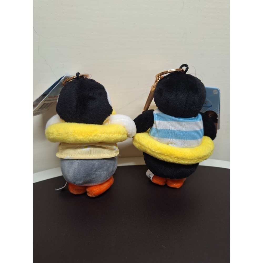 〈現貨〉韓國 企鵝家族 pingu pinga 夏天 游泳 小鴨 娃娃 吊飾 鑰匙圈 組合-細節圖2