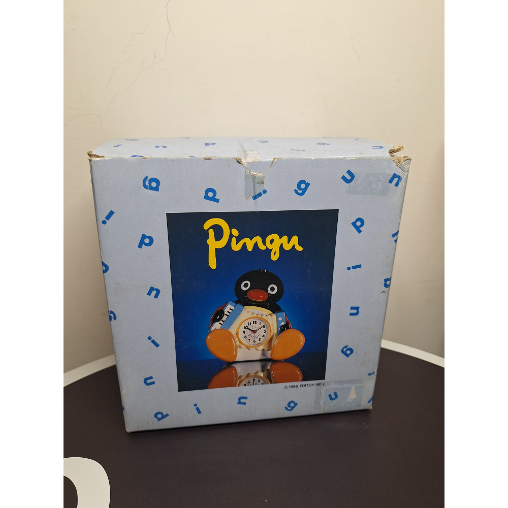 〈現貨〉日本 中古 企鵝家族 pingu 時鐘 鬧鐘-細節圖3