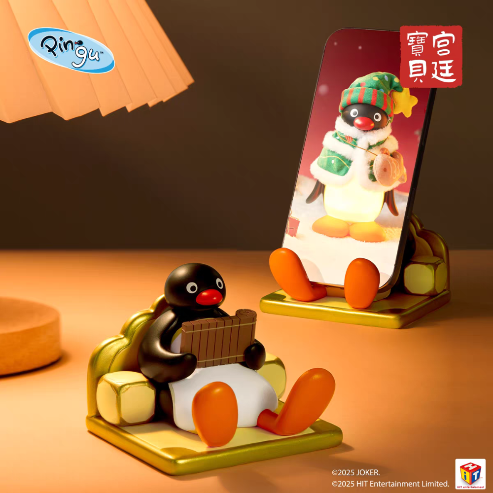 〈預購〉企鵝家族 pingu 狀元 手機架 手機支架 造型支架-細節圖4