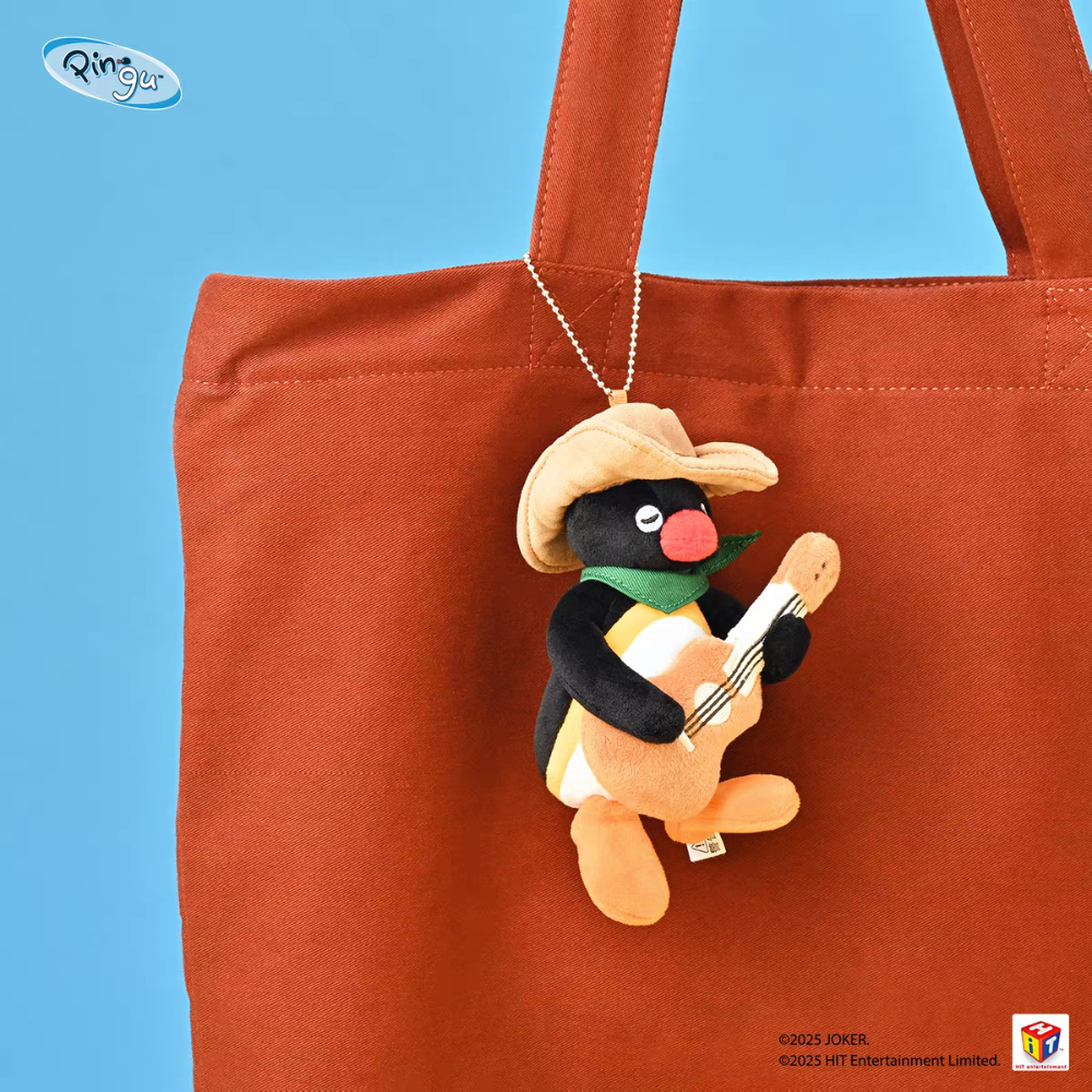〈預購〉企鵝家族 pingu 音樂系列 樂團 娃娃 吊飾 鑰匙圈-細節圖3
