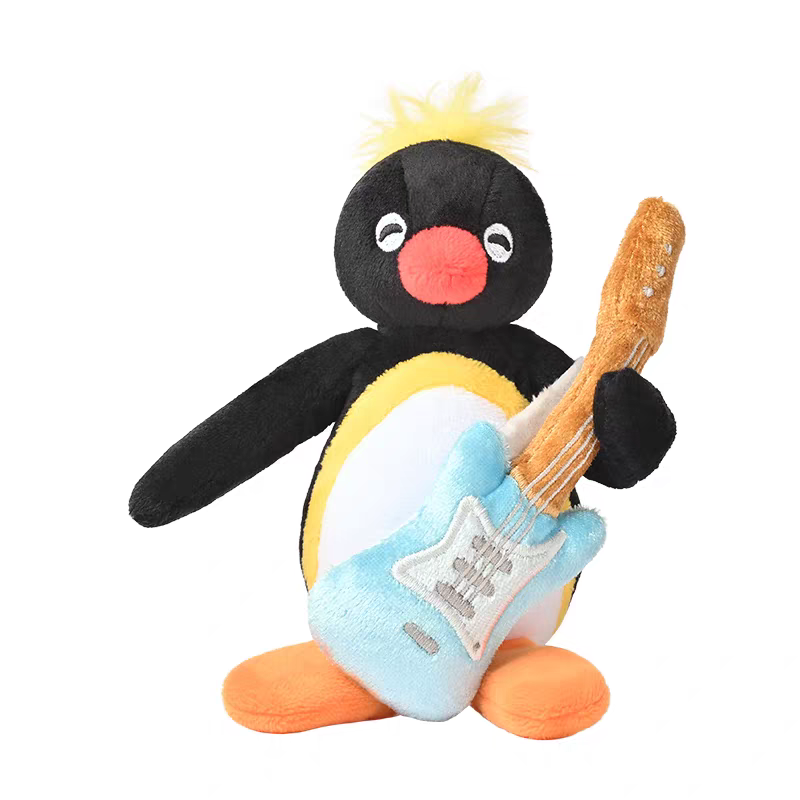 〈預購〉企鵝家族 pingu 音樂系列 樂團 娃娃 吊飾 鑰匙圈-規格圖7