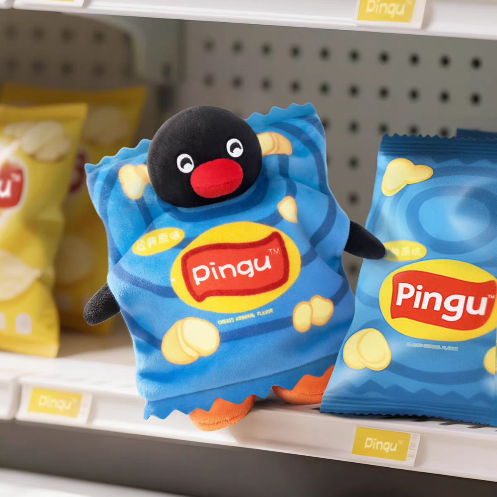 〈預購〉企鵝家族 pingu 躲貓貓系列 罐頭 零食 薯片 娃娃 吊飾 盲盒-細節圖2