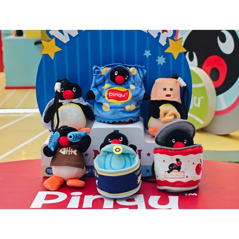 〈預購〉企鵝家族 pingu 躲貓貓系列 罐頭 零食 薯片 娃娃 吊飾 盲盒-細節圖4