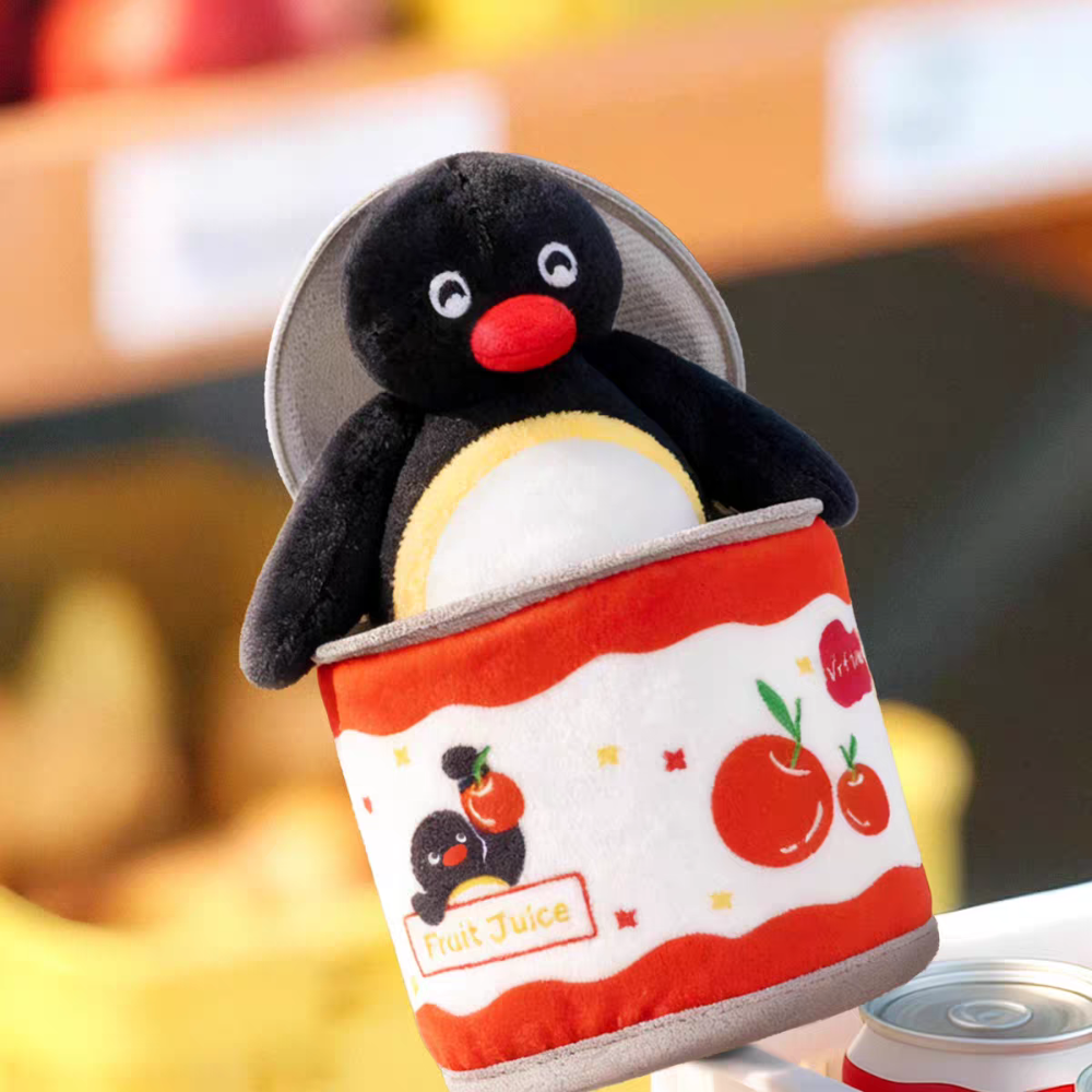 〈預購〉企鵝家族 pingu 躲貓貓系列 罐頭 零食 薯片 娃娃 吊飾 盲盒-細節圖6