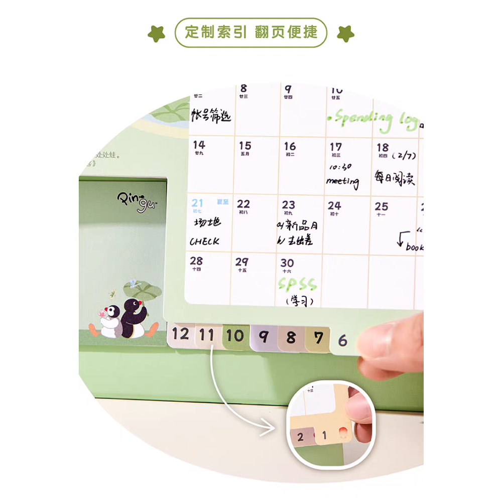 〈預購〉企鵝家族 pingu 2026年 桌曆 月曆 台曆-細節圖5