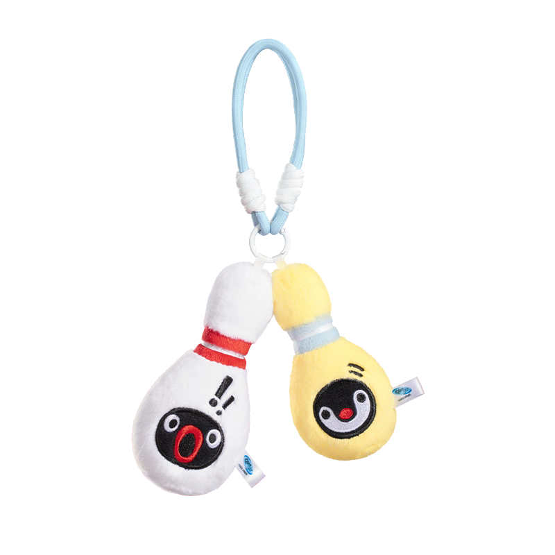 〈預購〉企鵝家族 pingu 運動系列 球類 羽球 羽毛球 網球 壺鈴 拳擊 保齡球 娃娃 吊飾 鑰匙圈-規格圖10