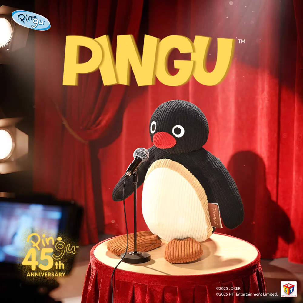 〈現貨〉企鵝家族 pingu 燈心絨 燈芯絨 復古 娃娃 18CM