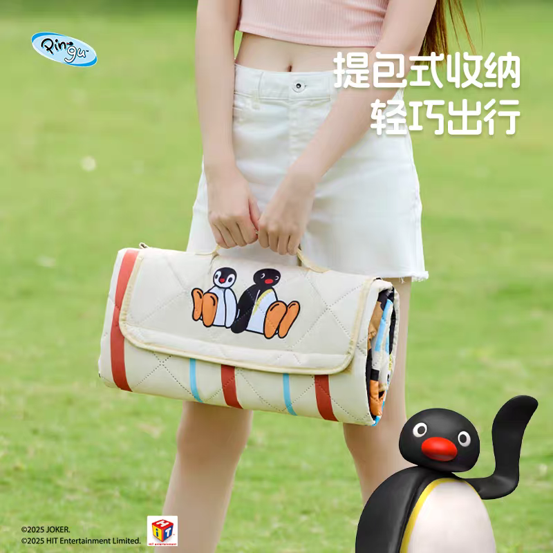 〈預購〉企鵝家族 pingu pinga 野餐墊 摺疊 折疊 墊子-細節圖4