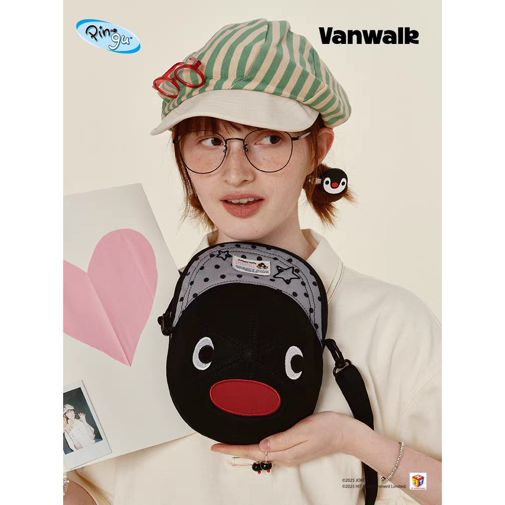 〈預購〉企鵝家族 pingu pinga 帽子 造型 鴨舌帽 帽子包 斜背包 肩背包-細節圖3