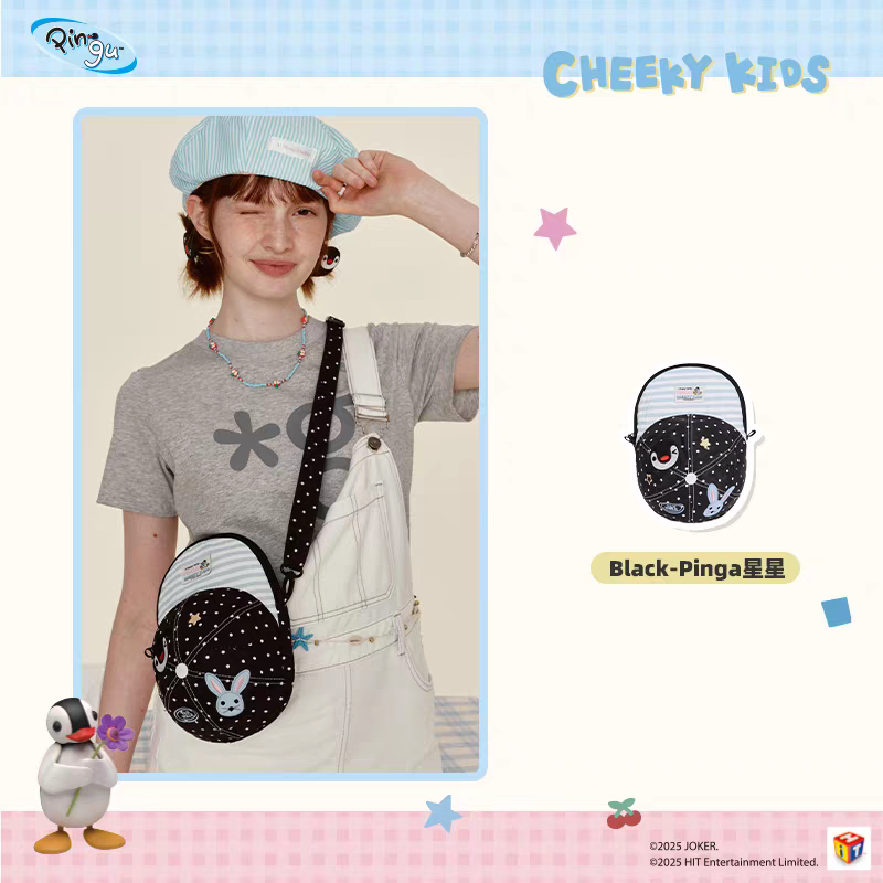 〈預購〉企鵝家族 pingu pinga 帽子 造型 鴨舌帽 帽子包 斜背包 肩背包-細節圖7