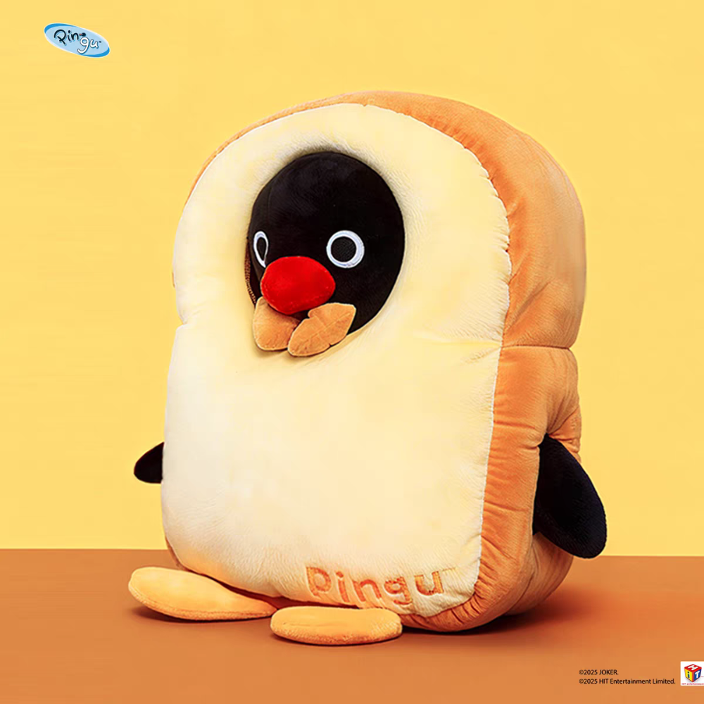 〈預購〉企鵝家族 pingu 巨大 吐司抱枕 娃娃 55cm-細節圖3