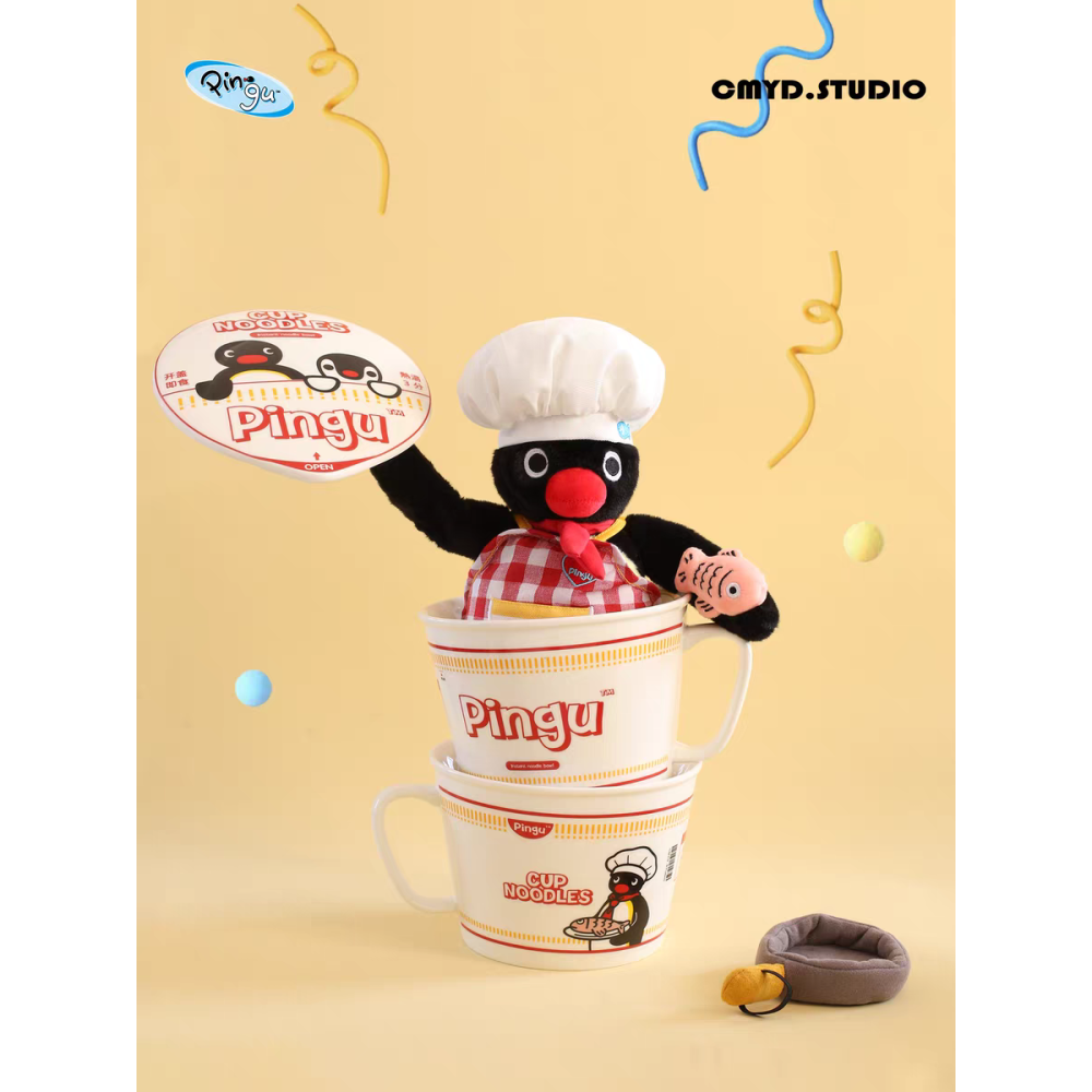 〈預購〉企鵝家族 pingu 泡麵碗造型 陶瓷碗 馬克杯 280ML 1000ML-細節圖4