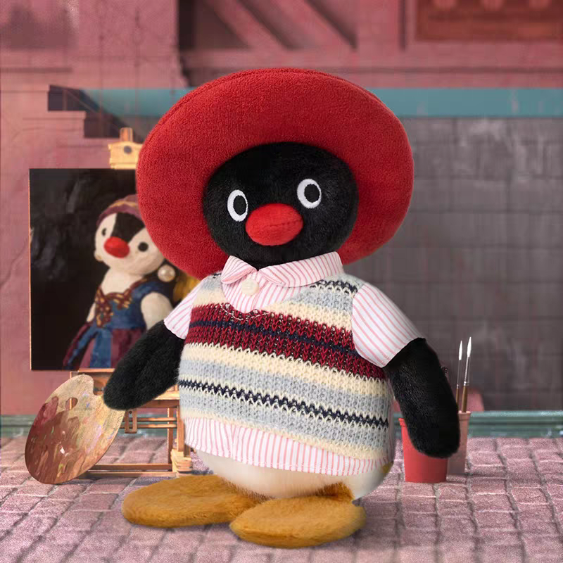 〈預購〉pingu pinga 企鵝家族 復古 穿搭系列 娃娃 吊飾盲盒-細節圖2