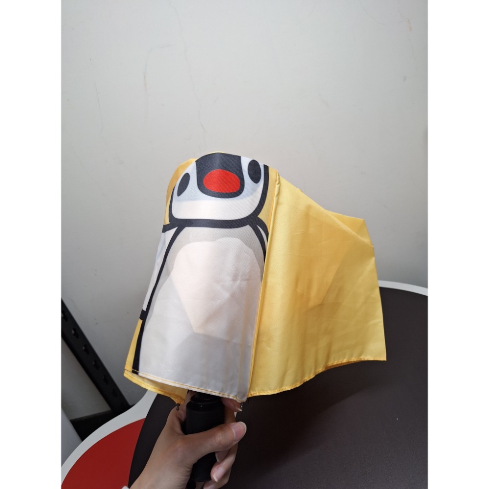 〈現貨〉韓國 企鵝家族 pingu pinga 黃色 雨傘 自動傘 傘-細節圖3
