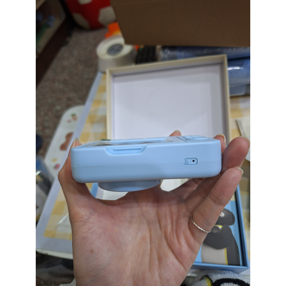 〈預購〉企鵝家族 pingu 新款 CCD 電子相機 翻蓋旋轉鏡頭 藍色相機-細節圖5