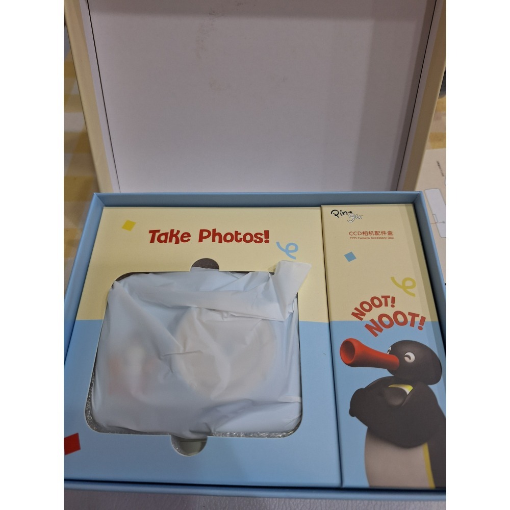 〈預購〉企鵝家族 pingu 新款 CCD 電子相機 翻蓋旋轉鏡頭 藍色相機-細節圖2