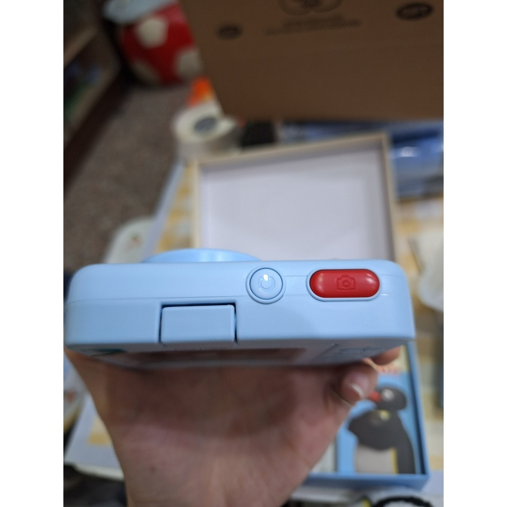 〈預購〉企鵝家族 pingu 新款 CCD 電子相機 翻蓋旋轉鏡頭 藍色相機-細節圖4