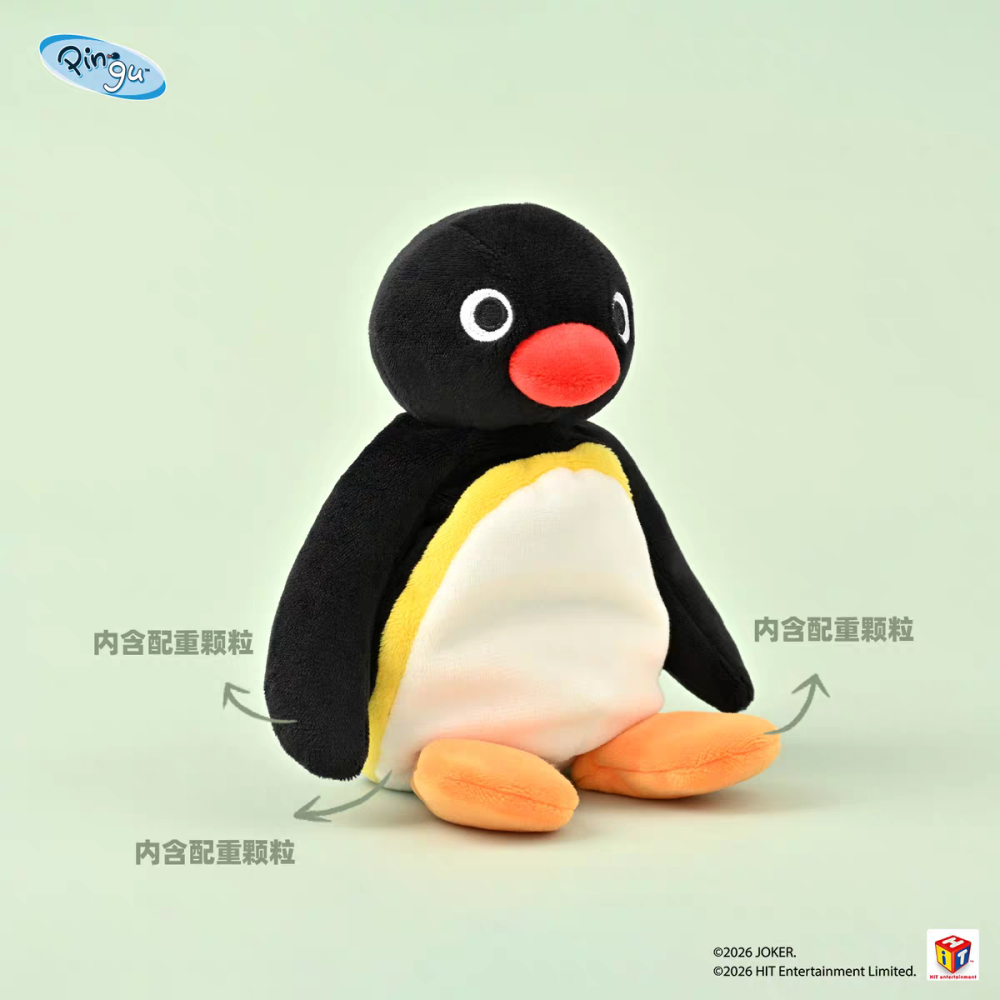 〈預購〉企鵝家族 pingu pinga 豆沙娃娃 15CM-細節圖2