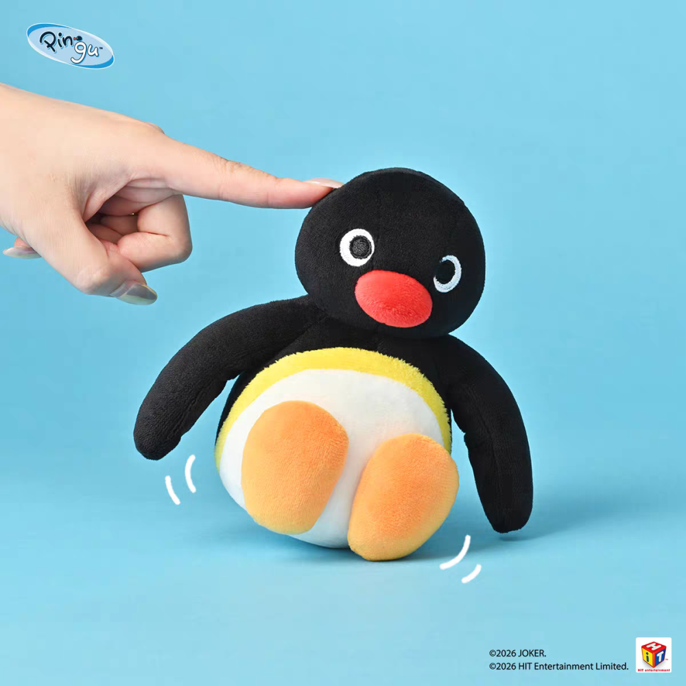 〈預購〉企鵝家族 pingu 不倒翁 娃娃 坐姿娃娃 14CM-細節圖2