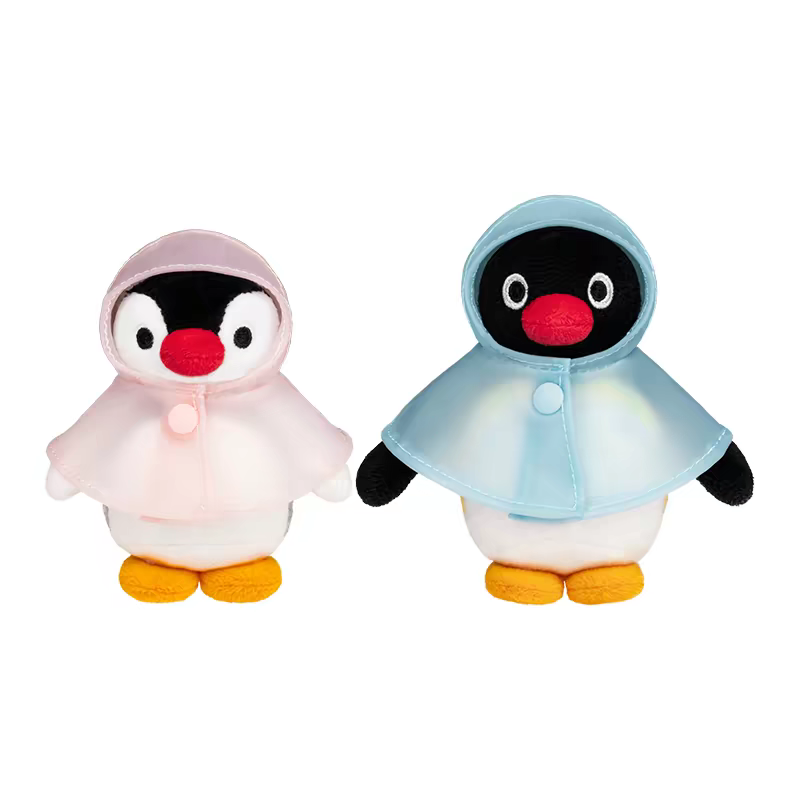 〈預購〉企鵝家族 pingu pinga 磁吸 對子娃娃吊飾 情侶吊飾 雨衣 抱魚 愛心-規格圖6
