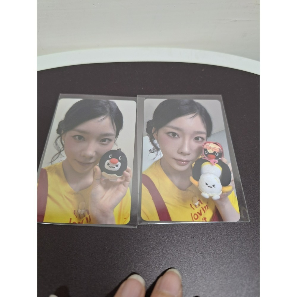 《現貨》韓國 泰蛋 泰妍 企鵝家族 pingu 娃娃 吊飾 鑰匙圈 明星小卡-細節圖2