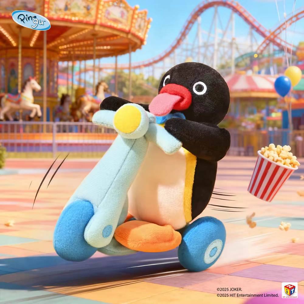 〈現貨〉企鵝娃娃 pingu 愜意時光 娃娃 吊飾 4入組-細節圖2