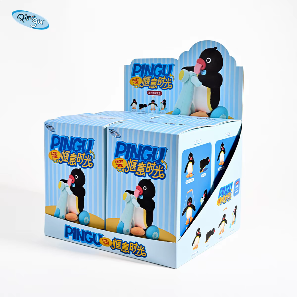 〈現貨〉企鵝娃娃 pingu 愜意時光 娃娃 吊飾 4入組-4入一套不重複