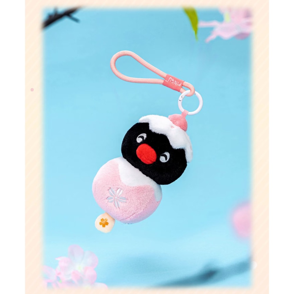 〈預購〉企鵝家族 pingu 百變櫻花系列 娃娃 吊飾 13cm-細節圖3