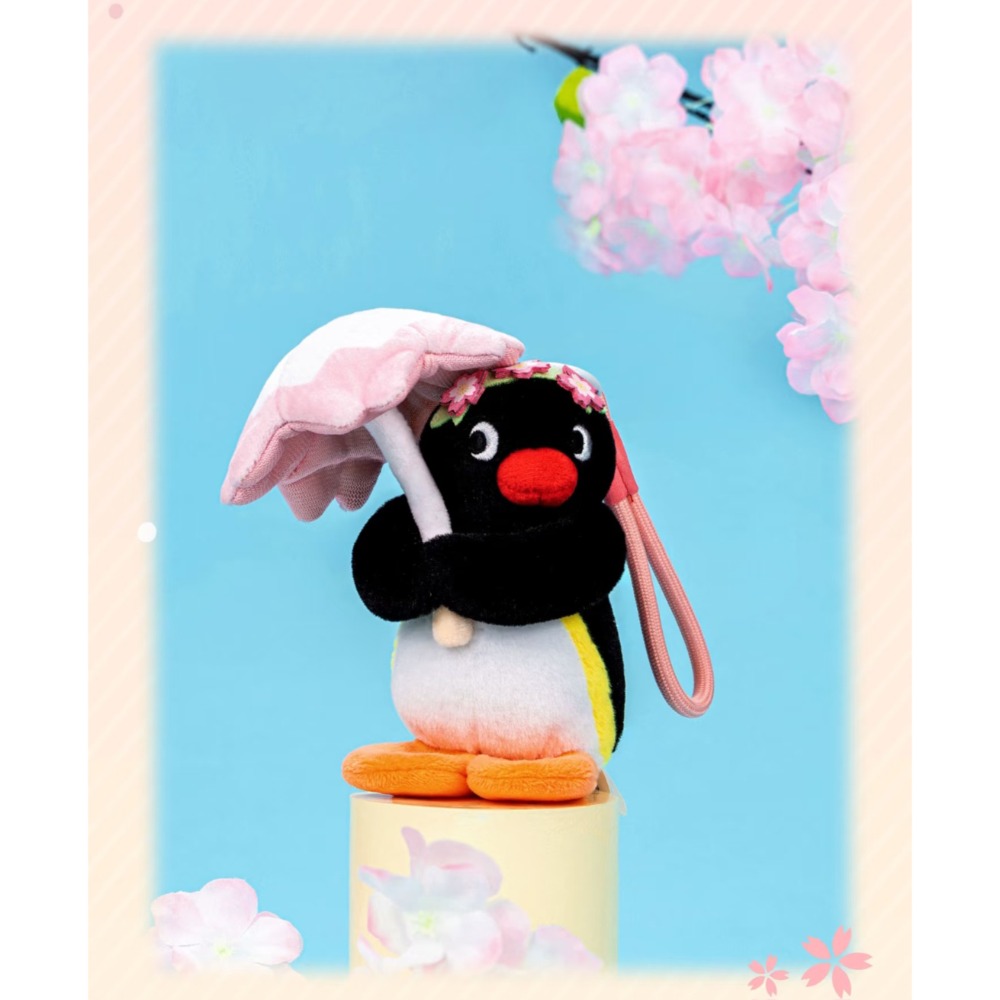 〈預購〉企鵝家族 pingu 百變櫻花系列 娃娃 吊飾 13cm-規格圖6