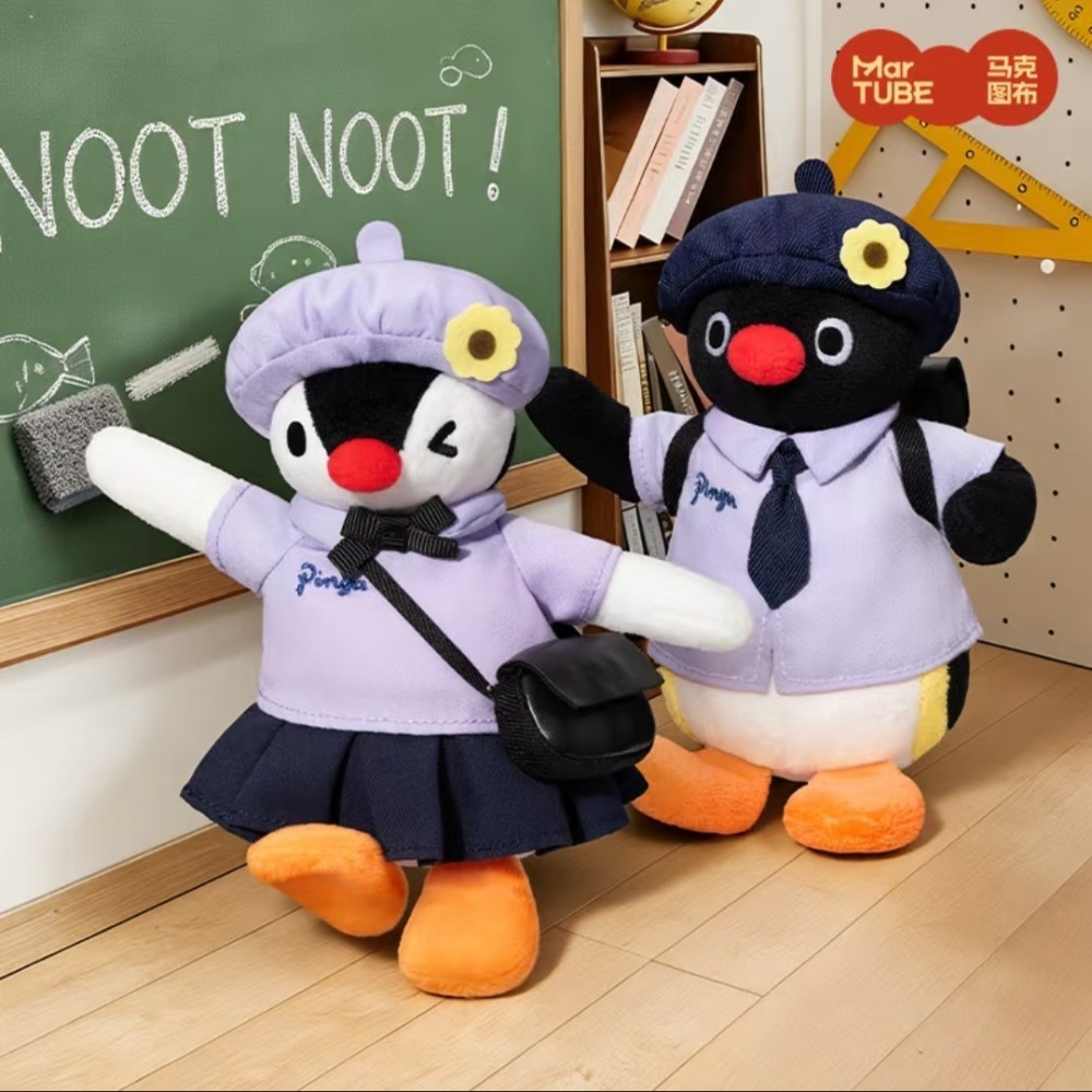 〈預購〉企鵝家族 pingu 泰國 學生 制服 娃娃 吊飾-細節圖5