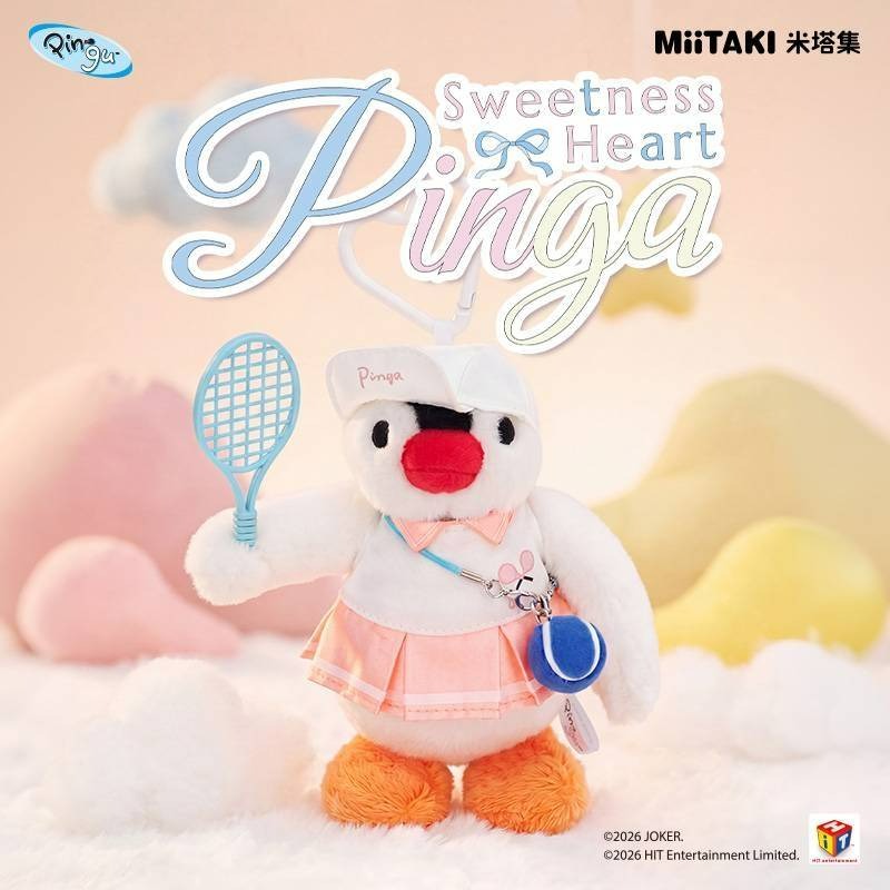 <預購>企鵝家族 pinga 夢幻 粉色 少女甜心 吊飾娃娃 盲盒-細節圖3