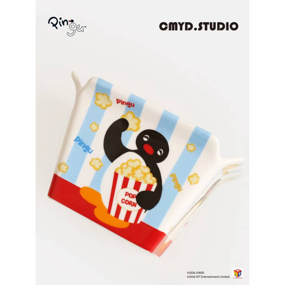 <預購>企鵝家族 PINGU 爆米花桶造型 陶瓷碗 陶瓷-細節圖4
