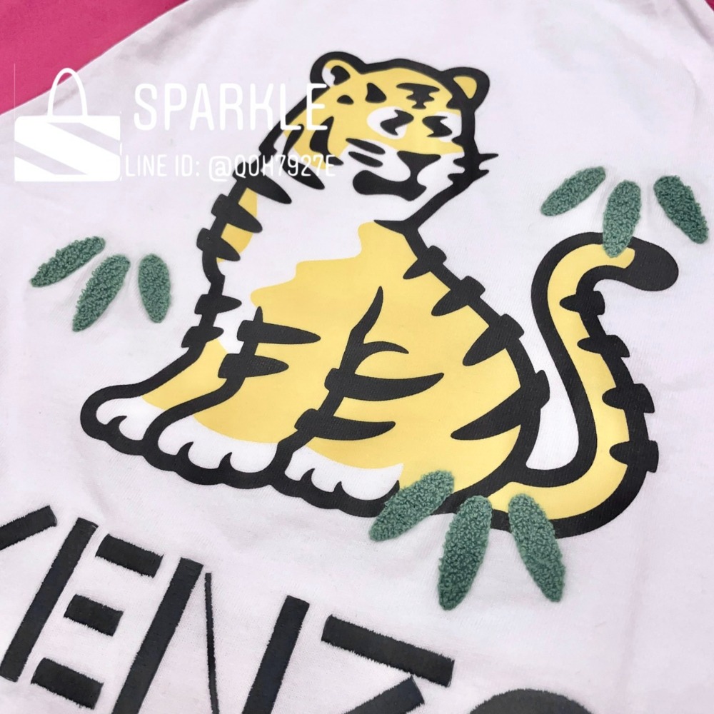✴Sparkle歐美精品✴ Kenzo新款老虎刺繡logo短袖上衣T恤 青年版-細節圖10
