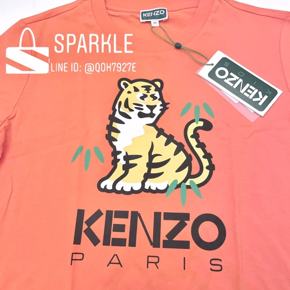 ✴Sparkle歐美精品✴ Kenzo新款老虎短袖上衣T恤 青年版 現貨真品-細節圖9
