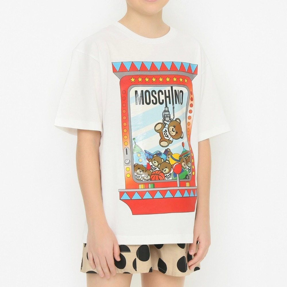 ✴Sparkle歐美精品✴ Moschino娃娃機小熊短袖上衣T恤 青年版 現貨真品-細節圖3