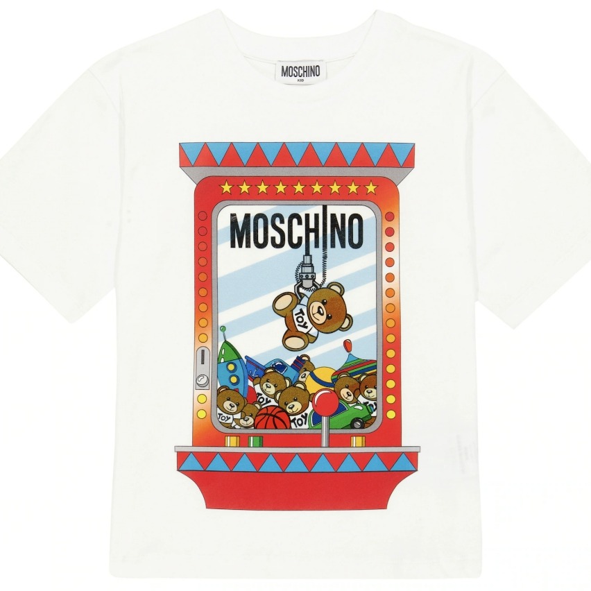 ✴Sparkle歐美精品✴ Moschino娃娃機小熊短袖上衣T恤 青年版 現貨真品-細節圖4