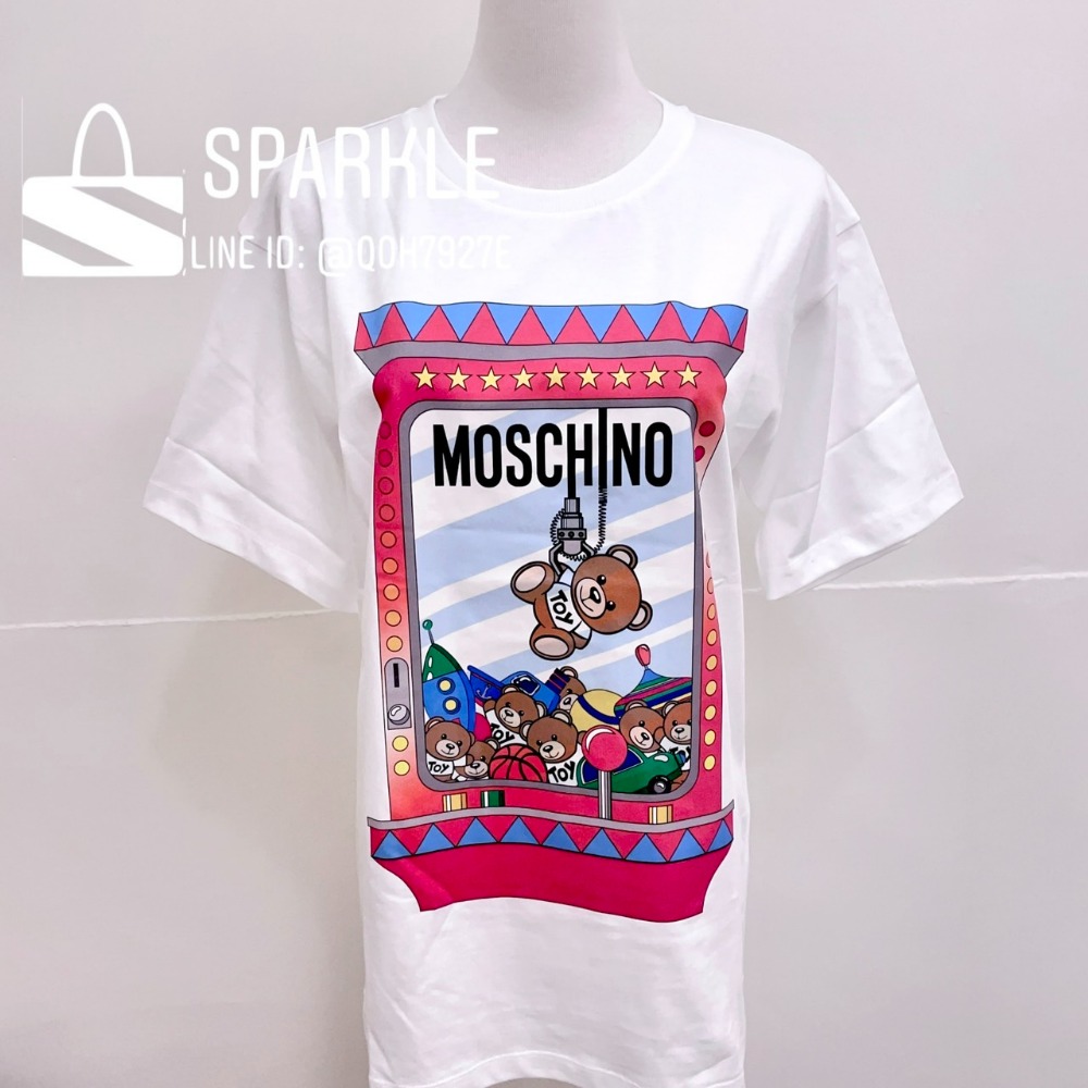 ✴Sparkle歐美精品✴ Moschino娃娃機小熊短袖上衣T恤 青年版 現貨真品-細節圖6
