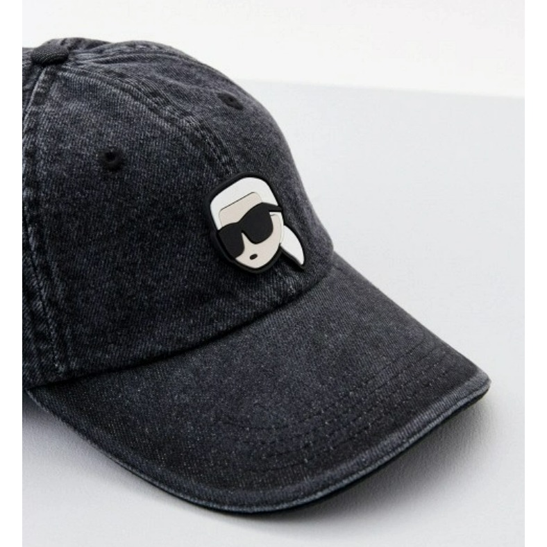 ✴Sparkle歐美精品✴ Karl Lagerfeld 歐版 側臉老佛爺卡爾2.0牛仔水洗棒球帽 帽子 遮陽帽-細節圖5