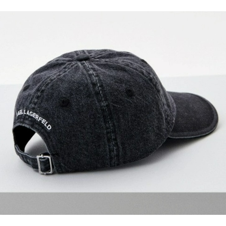 ✴Sparkle歐美精品✴ Karl Lagerfeld 歐版 側臉老佛爺卡爾2.0牛仔水洗棒球帽 帽子 遮陽帽-細節圖7