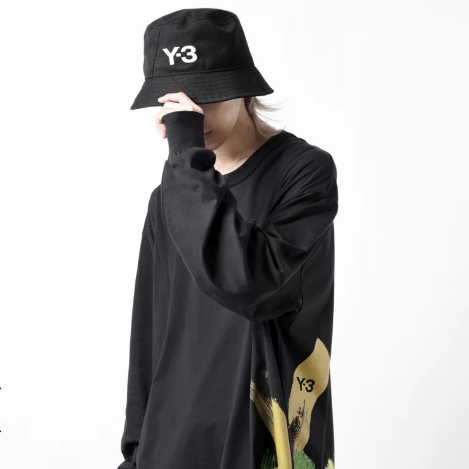 ✴Sparkle歐美精品✴ Y-3刺繡logo漁夫帽 遮陽帽 帽子 IQ3394 現貨真品-細節圖3