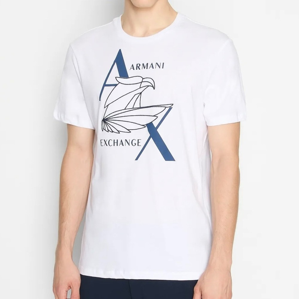 ✴Sparkle歐美精品✴ Armani Exchange AX 刺繡老鷹logo短袖上衣T恤 現貨真品-細節圖4
