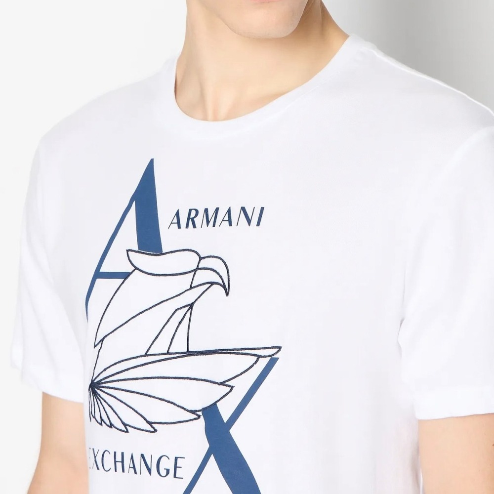 ✴Sparkle歐美精品✴ Armani Exchange AX 刺繡老鷹logo短袖上衣T恤 現貨真品-細節圖5