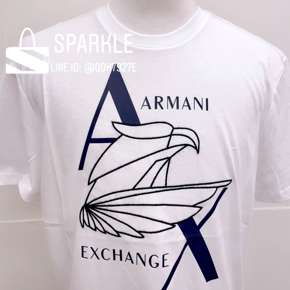 ✴Sparkle歐美精品✴ Armani Exchange AX 刺繡老鷹logo短袖上衣T恤 現貨真品-細節圖8