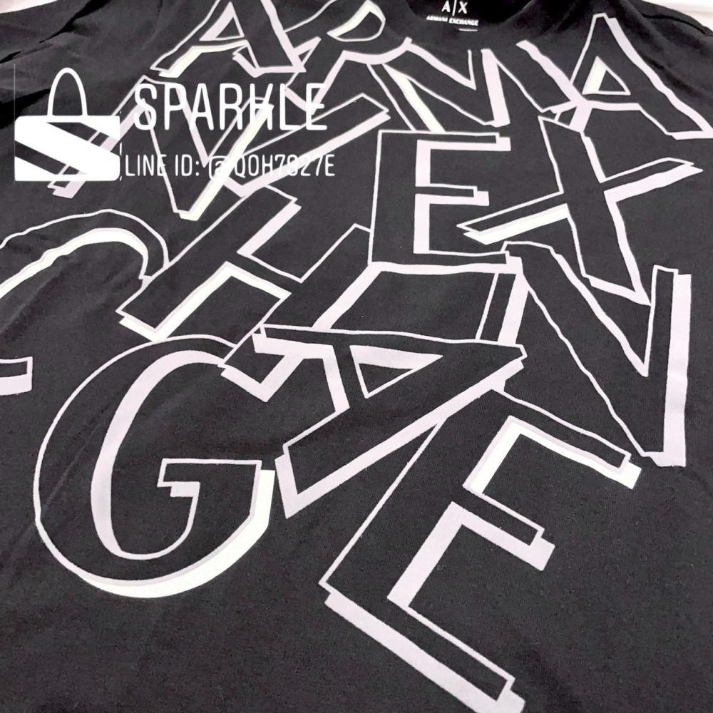 ✴Sparkle歐美精品✴ Armani Exchange AX 大字母logo短袖上衣T恤 現貨真品-細節圖10