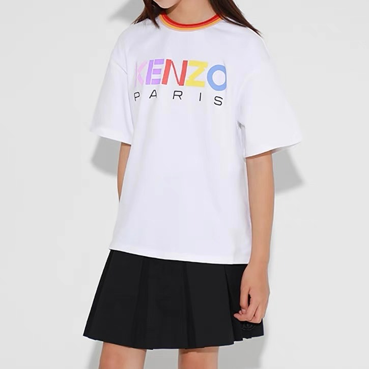 ✴Sparkle歐美精品✴ KENZO 品牌logo短袖上衣T恤 青年版 現貨真品-細節圖3