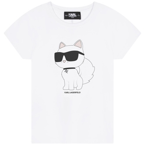 ✴Sparkle歐美精品✴ Karl Lagerfeld 老佛爺卡爾貓咪側身短袖上衣T恤 青年版 現貨