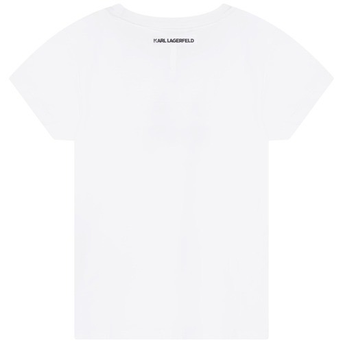 ✴Sparkle歐美精品✴ Karl Lagerfeld  老佛爺卡爾貓咪側身短袖上衣T恤 青年版 現貨-細節圖2