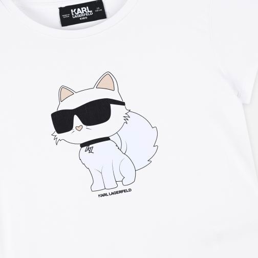 ✴Sparkle歐美精品✴ Karl Lagerfeld  老佛爺卡爾貓咪側身短袖上衣T恤 青年版 現貨-細節圖3