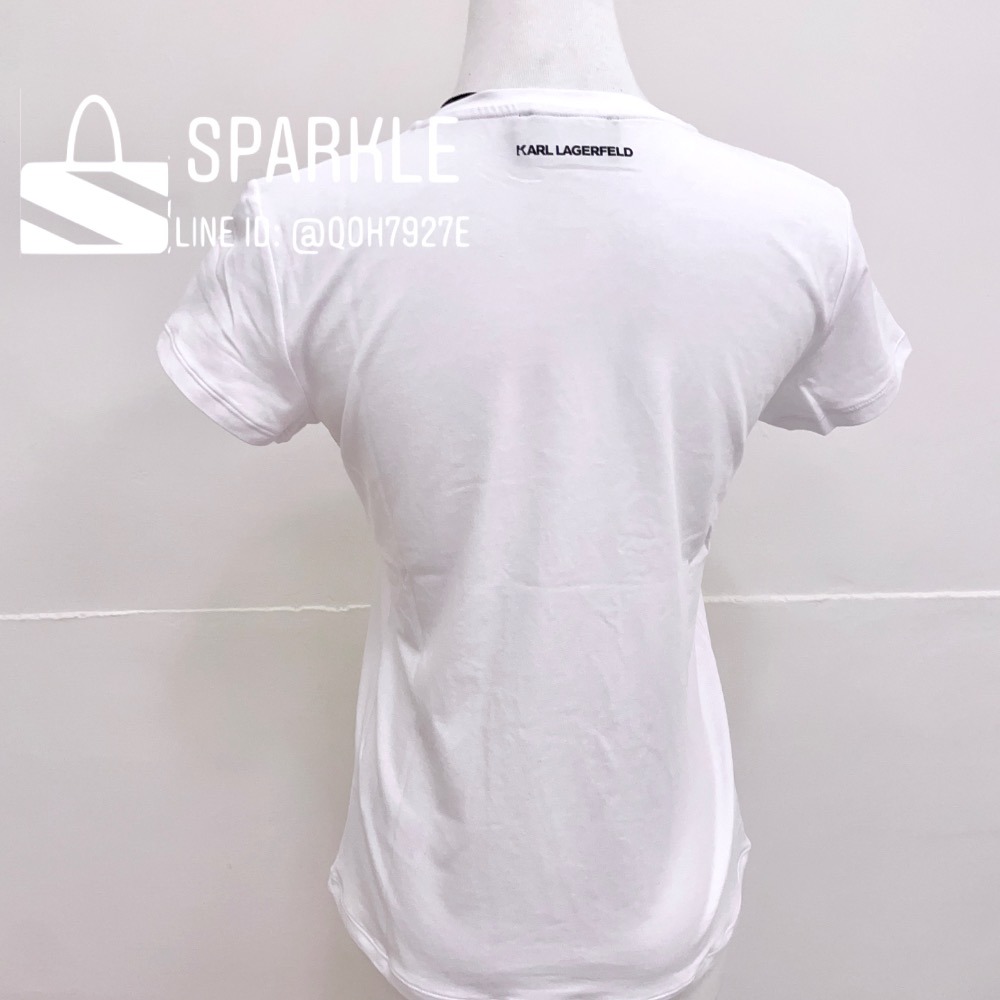 ✴Sparkle歐美精品✴ Karl Lagerfeld  老佛爺卡爾貓咪側身短袖上衣T恤 青年版 現貨-細節圖5