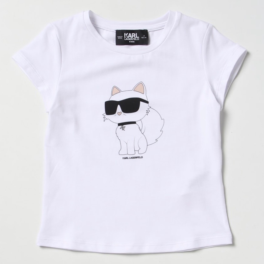 ✴Sparkle歐美精品✴ Karl Lagerfeld  老佛爺卡爾貓咪側身短袖上衣T恤 青年版 現貨-細節圖11